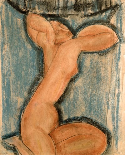 Kariatide, 1911 door Amedeo Modigliani